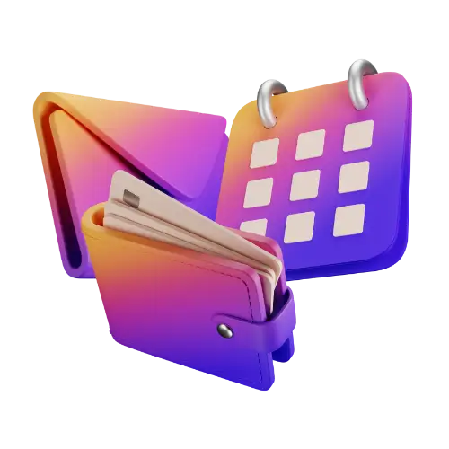 a set of icons from 3dicons.co